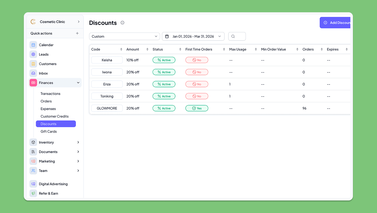 Promotions and retail preview