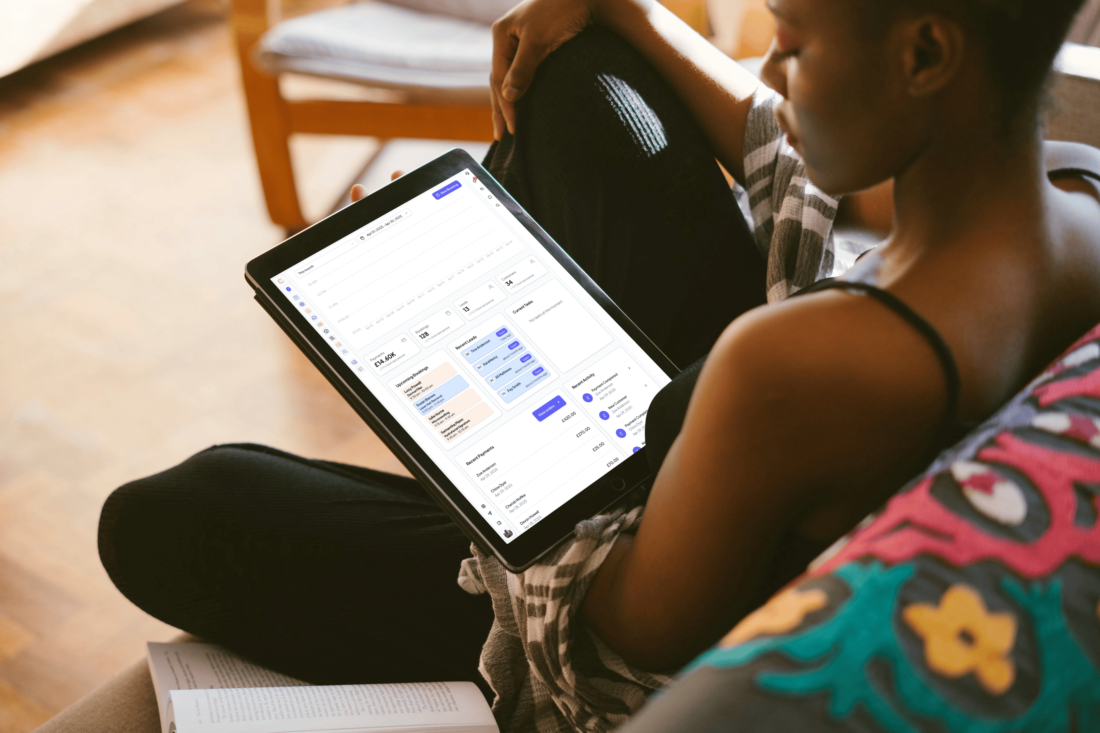 Managed online booking view