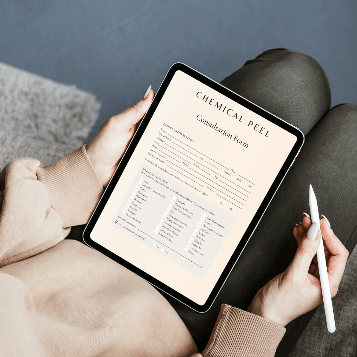 Managed Forms digital consultation form screen